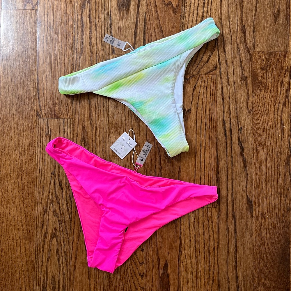 NWT Two TiniBikini Bikini Bottoms, XL